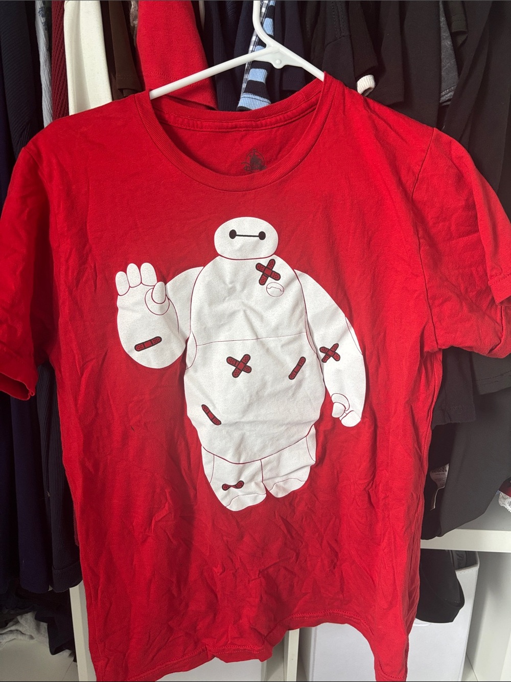 Disney Official Red Baymax Kids Graphic Tee